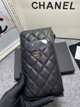 Ch*el long zipped wallet 19-11cm