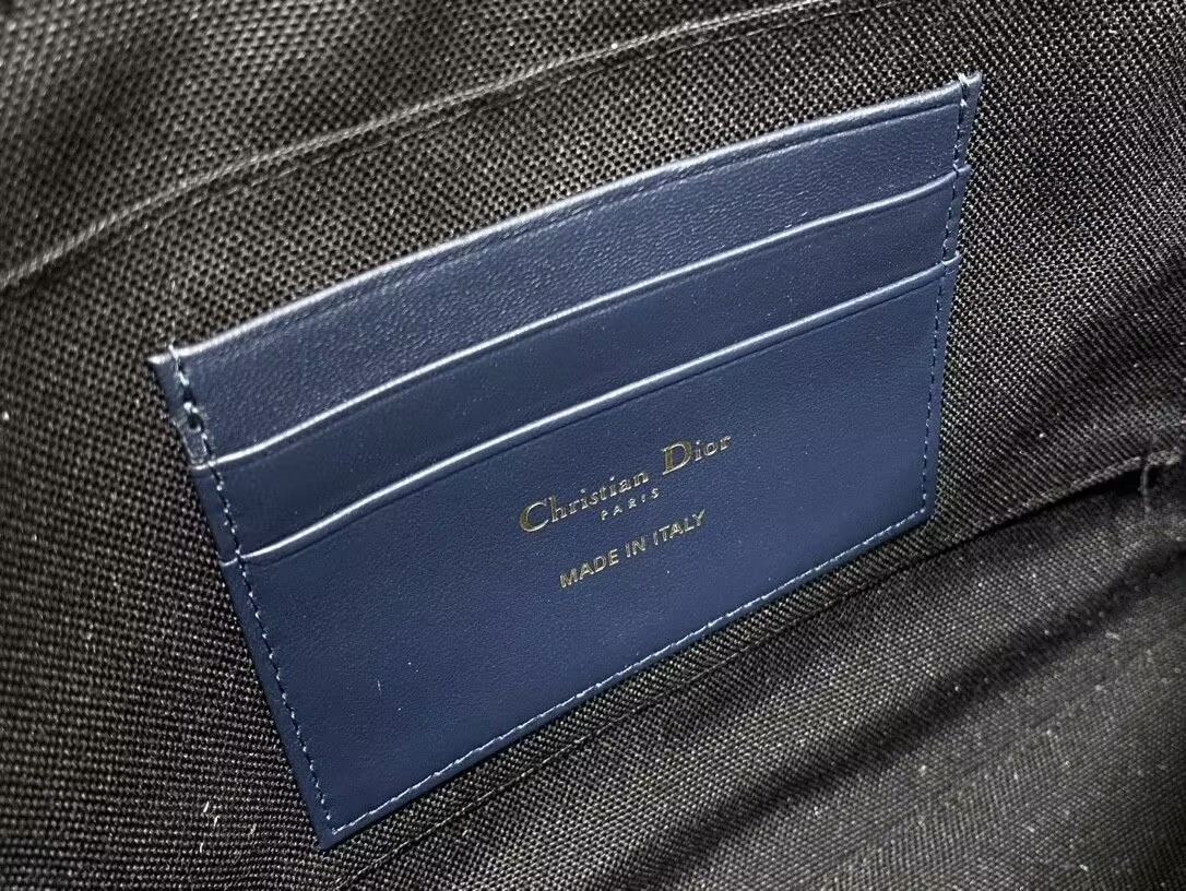 D*or 30 montaigne dea pouch blue D*or oblique jacquard 26x19.5x7cm