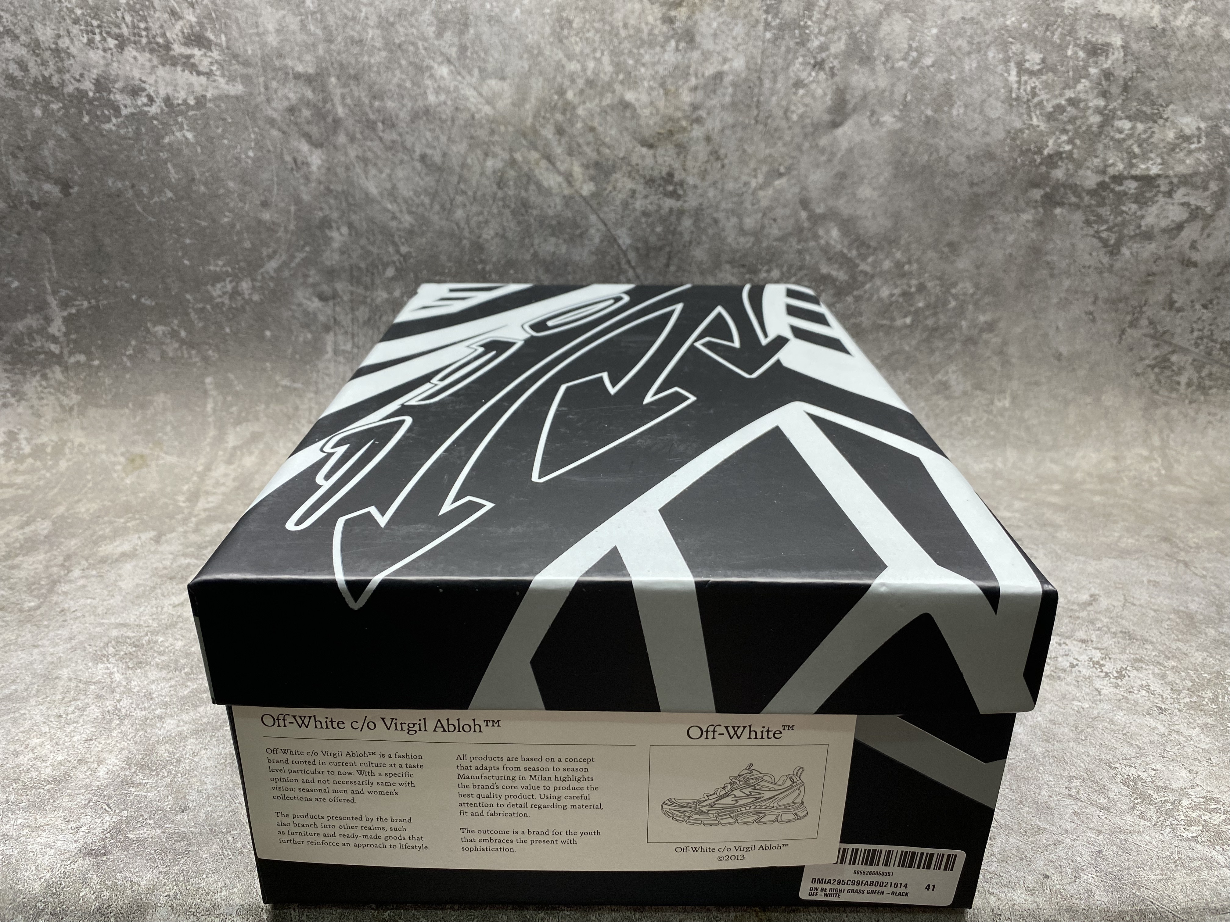 UA Off-White "BE RIGHT BACK"