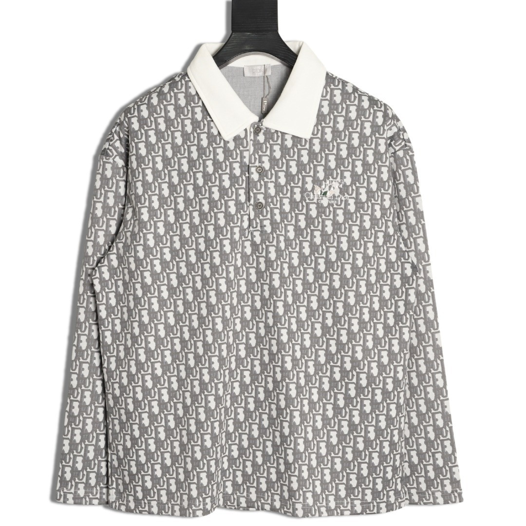 D*or long-sleeved polo shirt