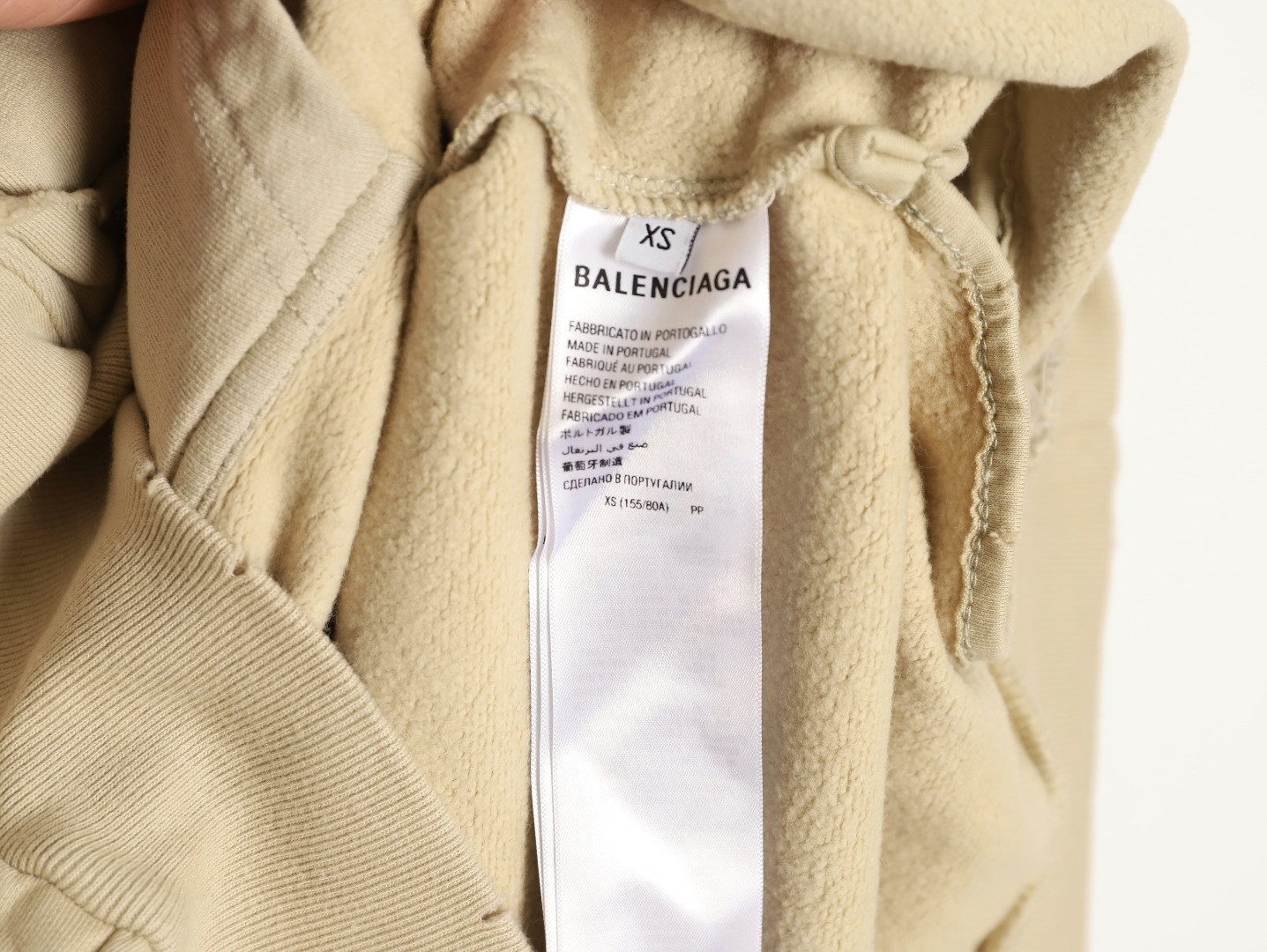 Ba*len*cia*ga 25fw fleece-lined hoodies