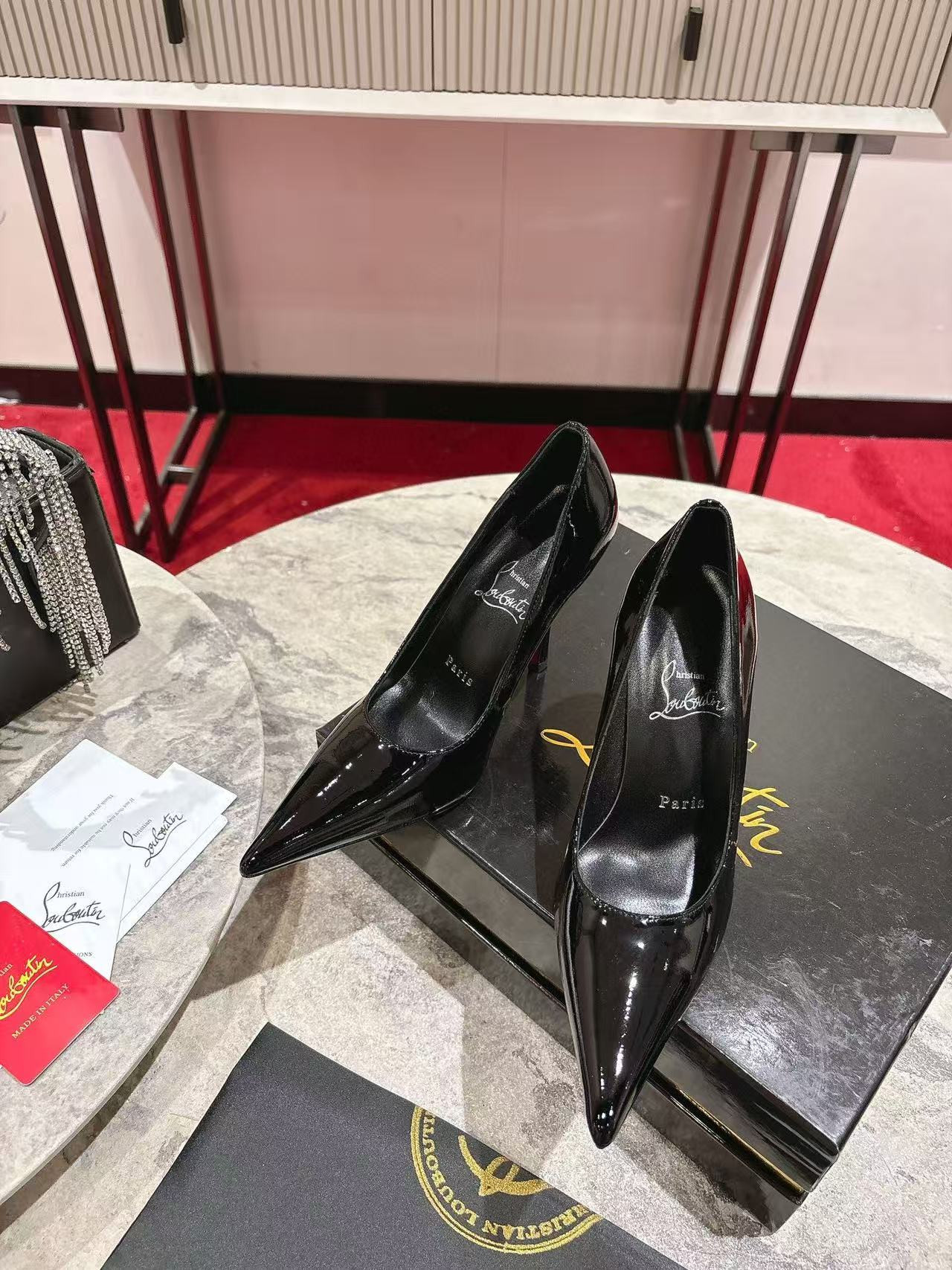 ua ch**an louboutin cl red-botT0m shoes 10cm heel (cusT0mized, no exchange no return, about 10 days)