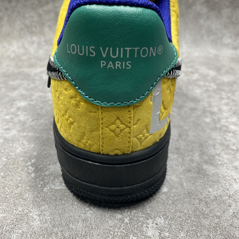 1V x Nike Air Force 1 Low By Virgil Abloh Black Metallic Silver