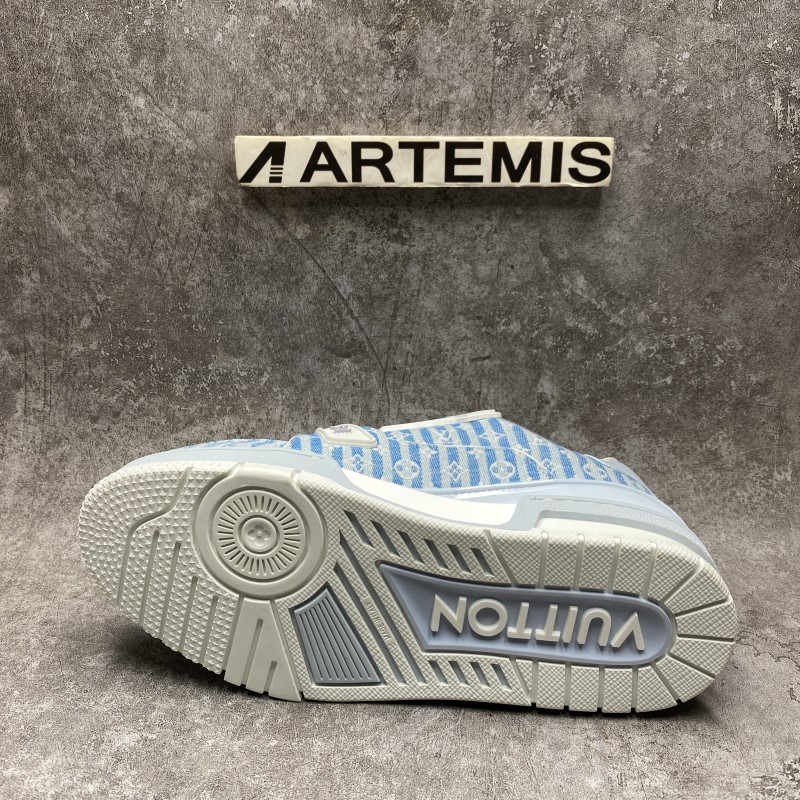 LV Trainer Blue Stripe Monogram