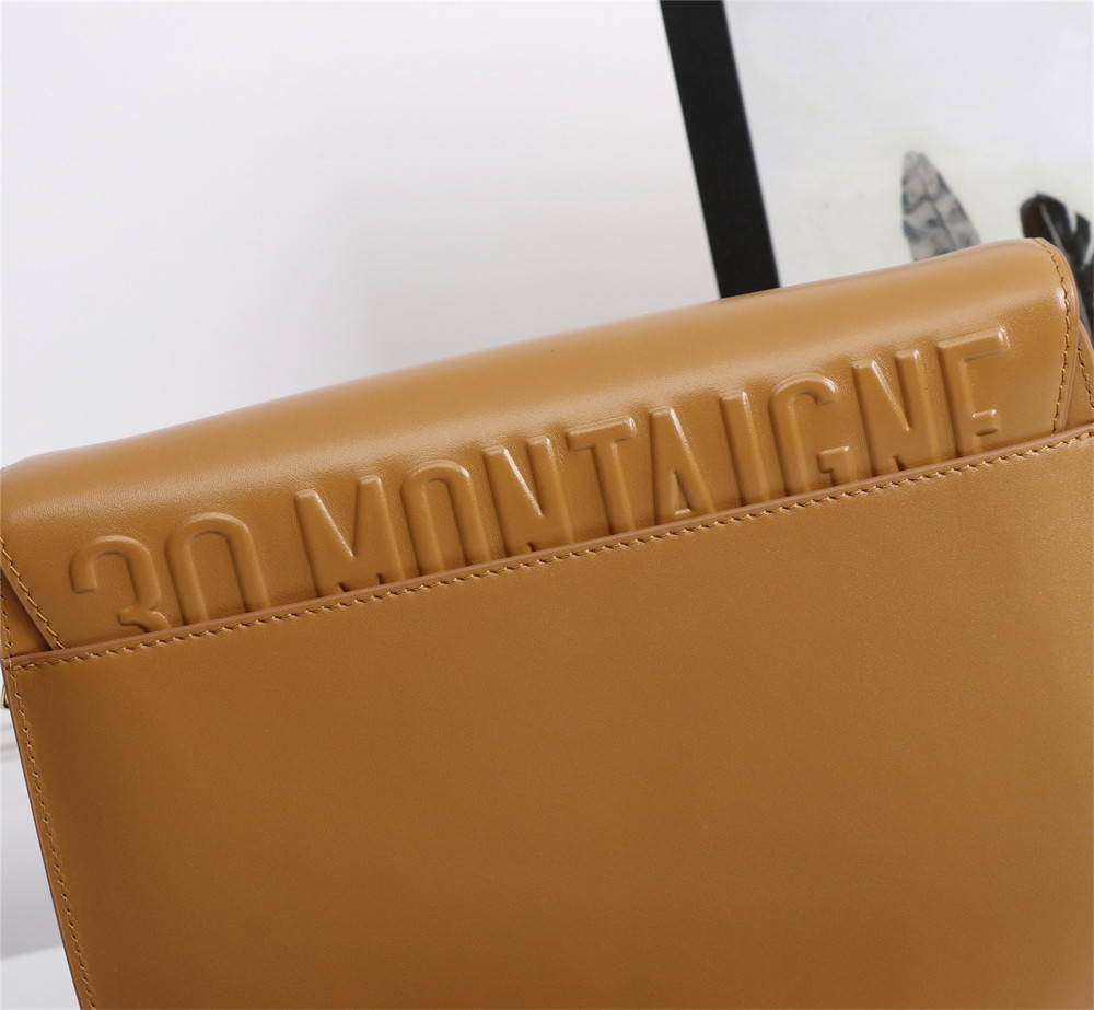 large D*or bobby bag caramel box calfskin