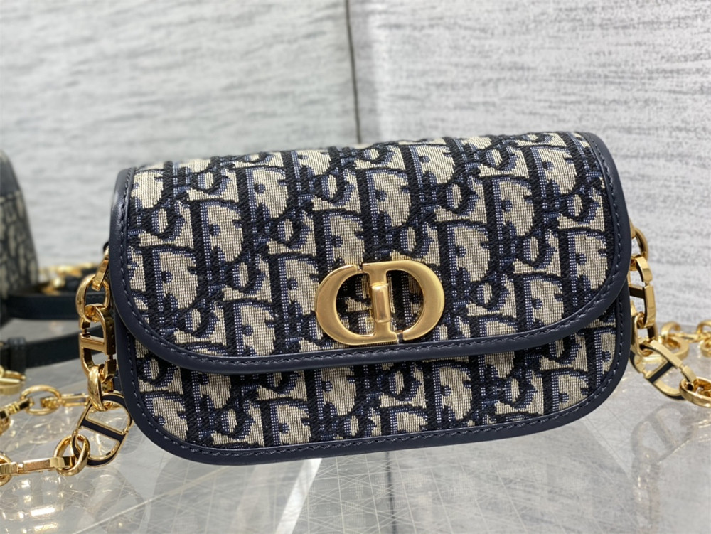 small 30 montaigne avenue bag blue D*or oblique jacquard