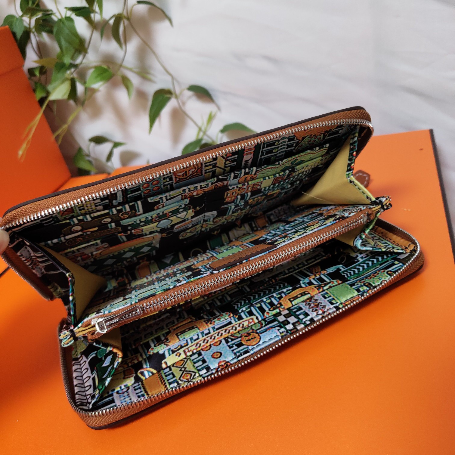H**mes long wallet 20x11cm