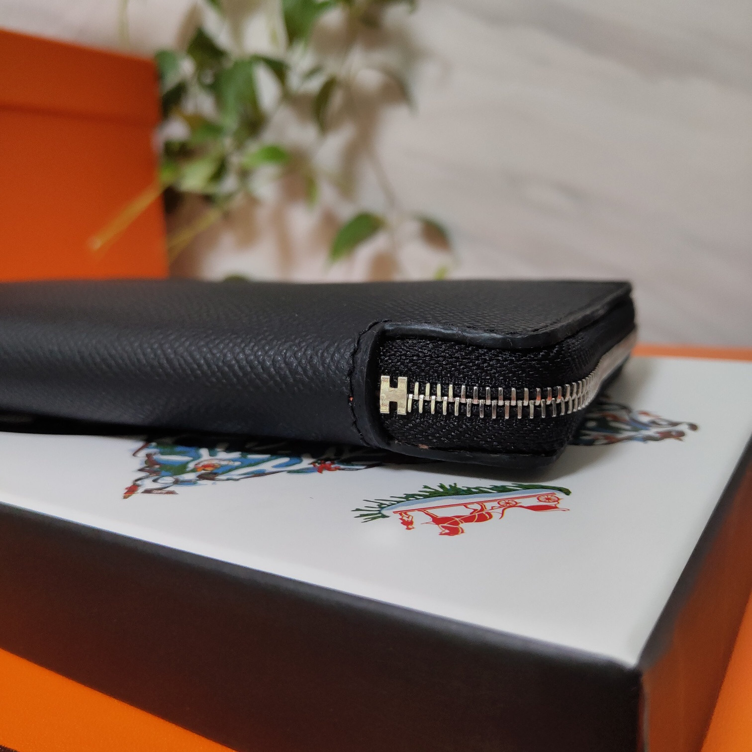 H**mes long wallet 20x11cm