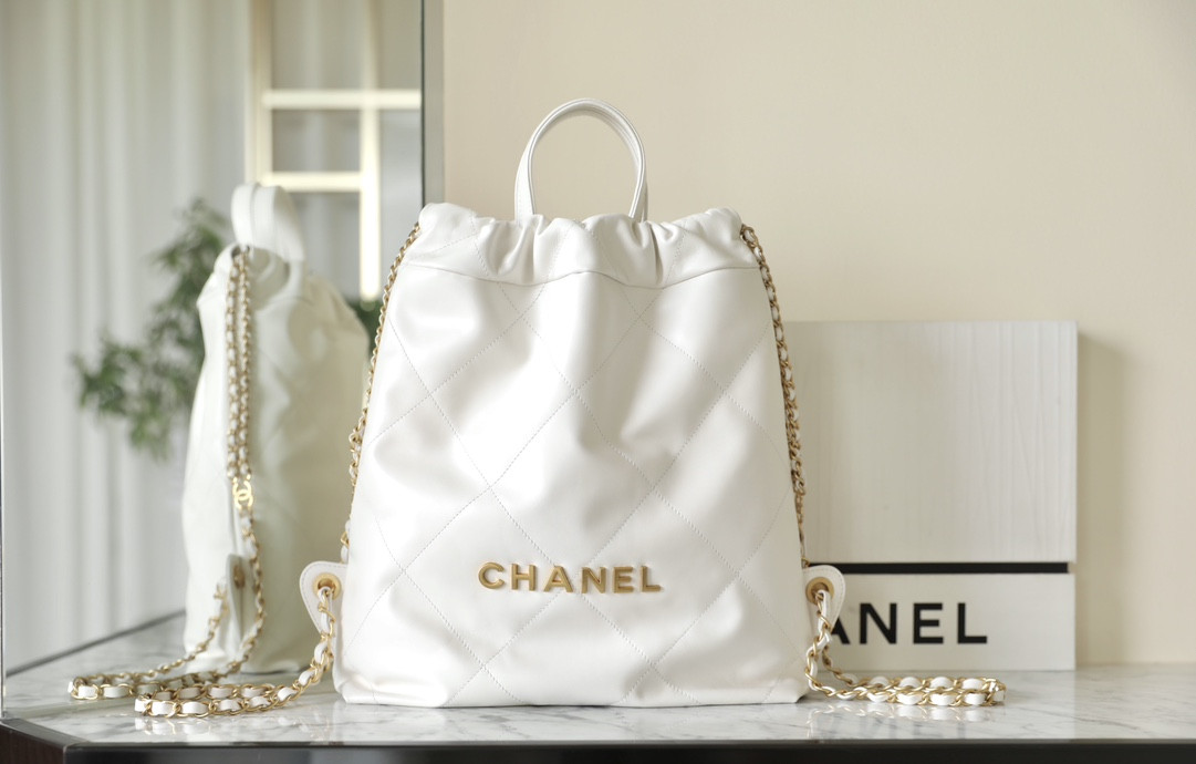 Ch*el 22 handbag calfskin 29x34x10.5cm